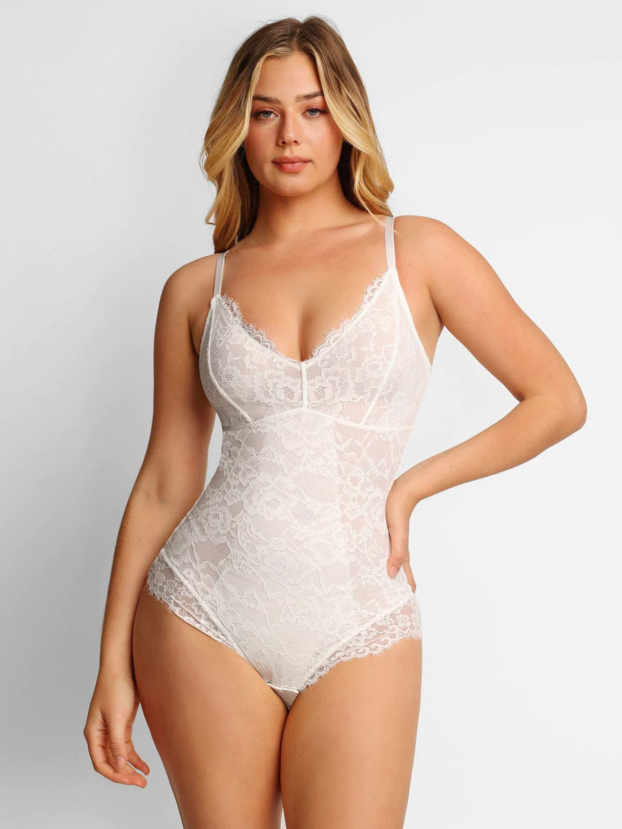 Lace shaping bodysuit